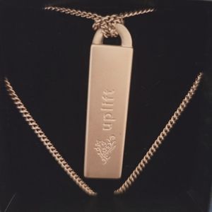 Rose Gold Flourish and Uplift Engraved Necklace